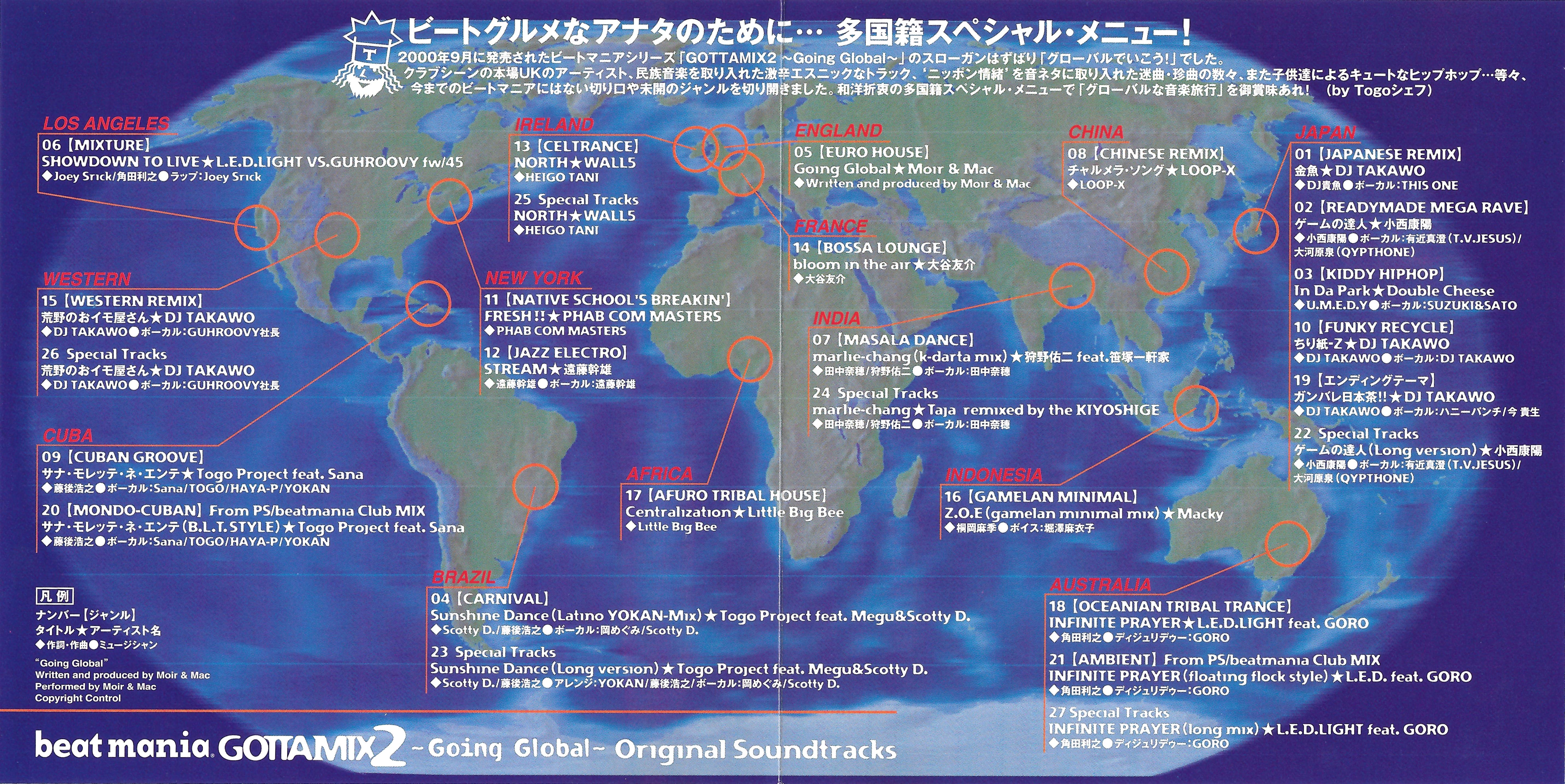 beatmania GOTTAMIX2 ~Going Global~ Original Soundtracks (2001) MP3